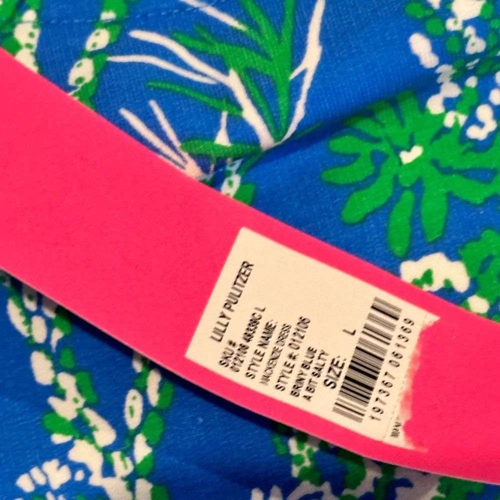 NWT! Lilly Pulitzer Girls 8-10 Mackenzie Dress in Briny Blue
